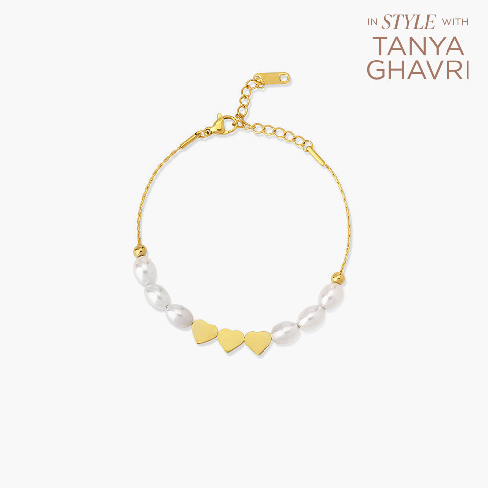 Pearl Heart Bracelet