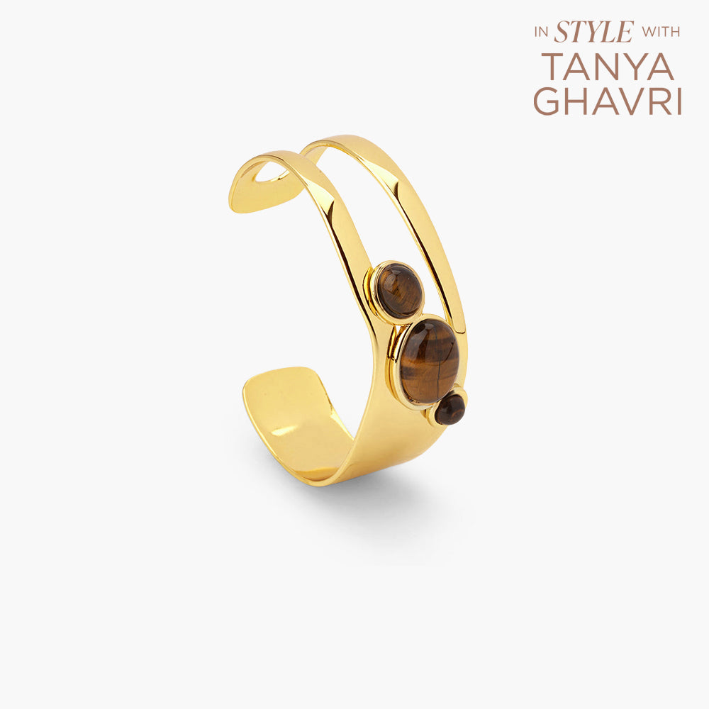 Tiger Eye Statement Cuff