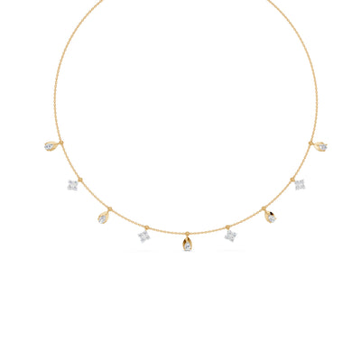 Shraddha's Favourite Petite Drop 9KT Lab grown Diamond Necklace