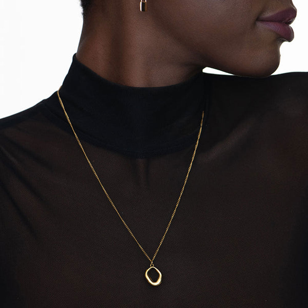 Simple pendant Necklace (color option) - KE100269 – Kaya Online