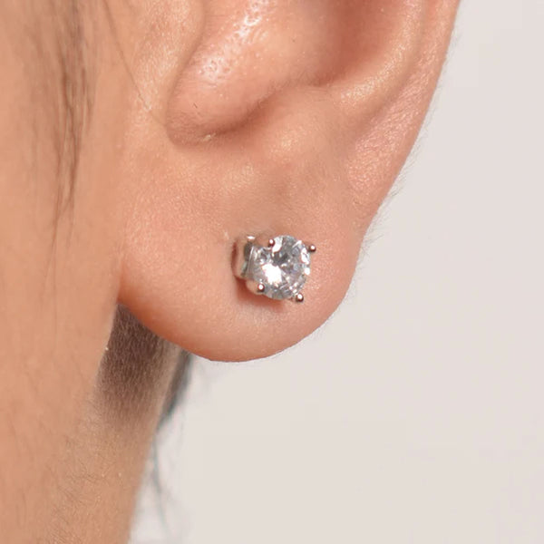 Delicate Monica Stud Earrings- 925 Silver - Image 1