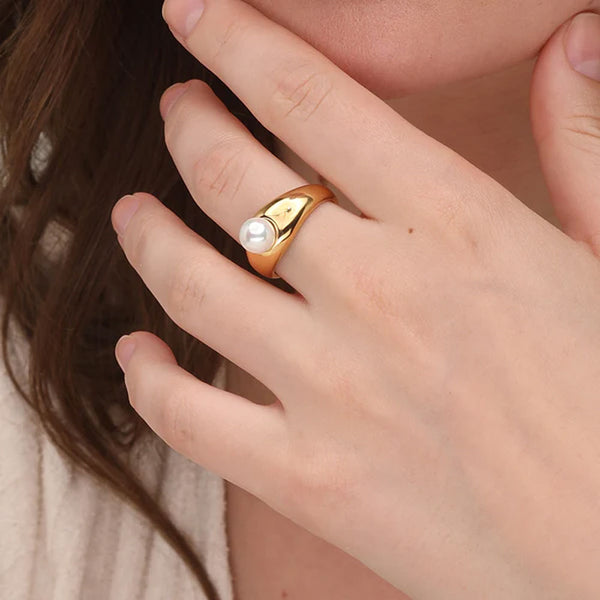 Bold Pearl Ring - view 3