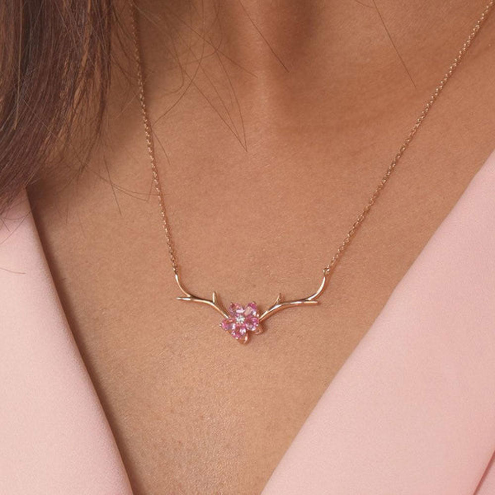 Crystallized Cherry Blossom Necklace | Hot Topic