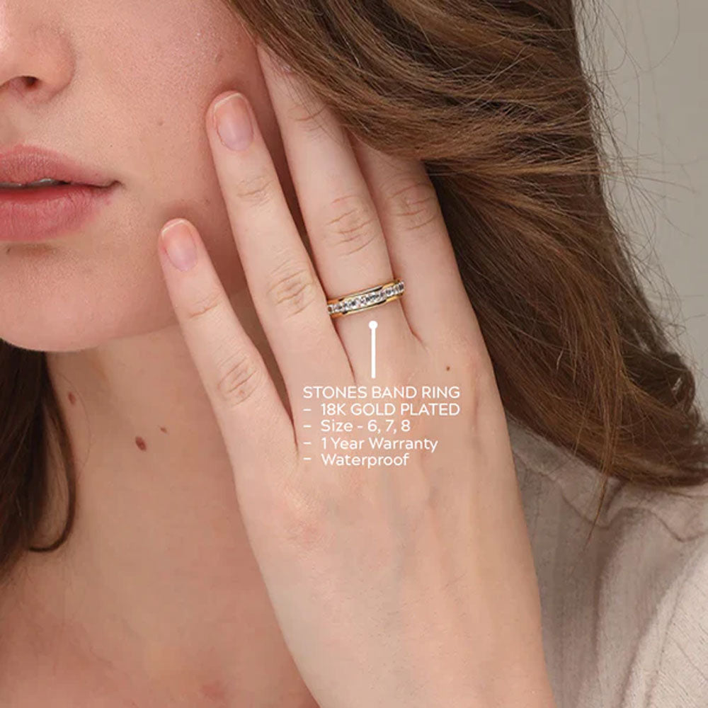 Stones Band Ring - view 4