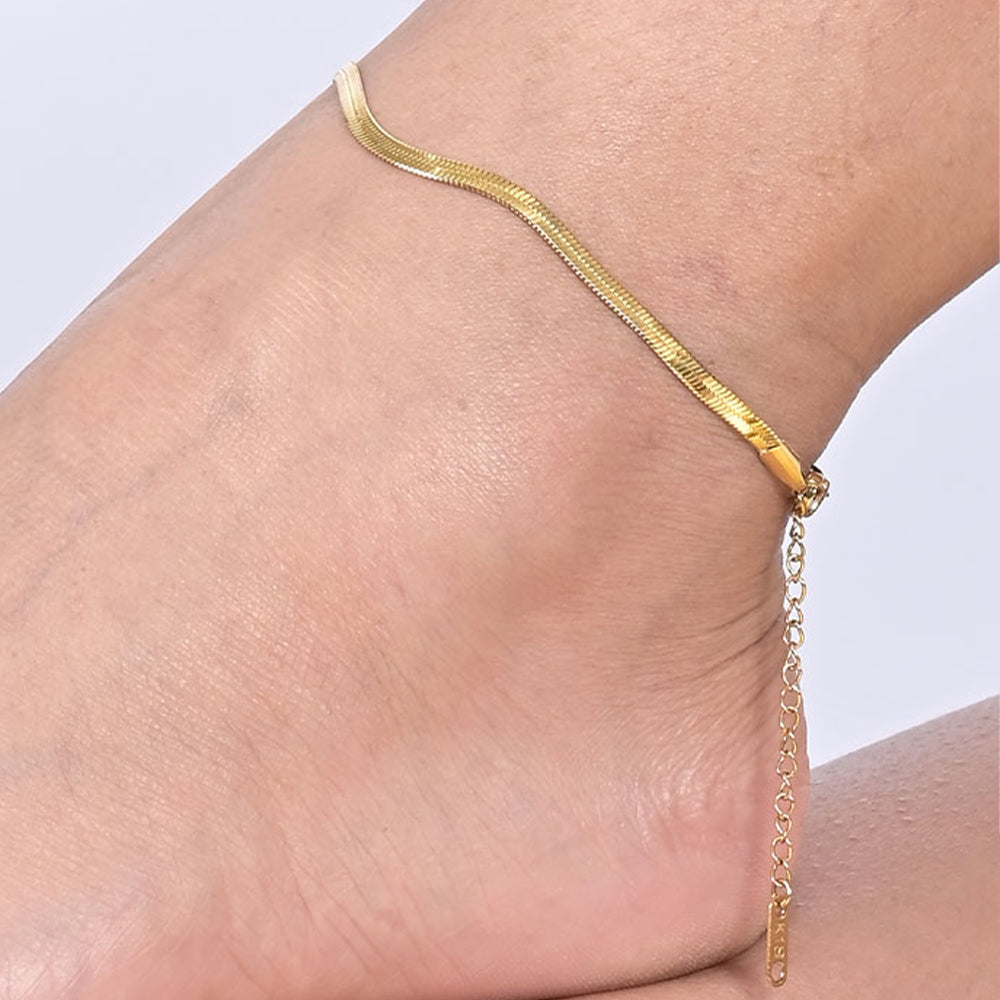 Gold on sale snake anklet