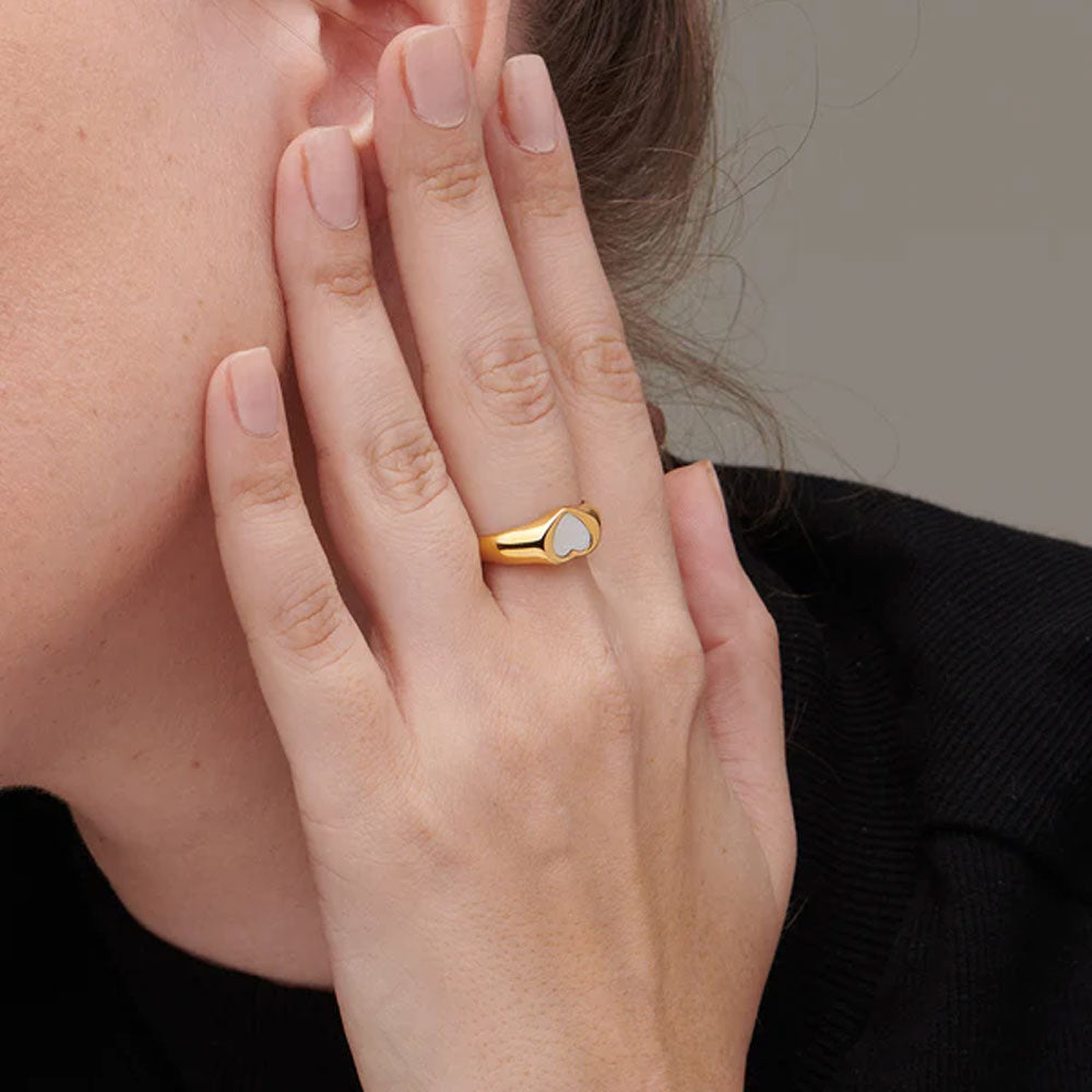 Buy Chopra Gems & Jewellery Gold Plated Brass Pearl Moti Gemstone Elegant  Ring (Men, Women, Girls and Boys) - Adjustable (brassstonering1) Online at  Best Prices in India - JioMart.