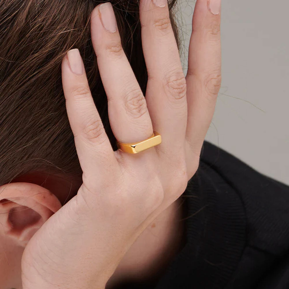 Plain gold deals finger ring