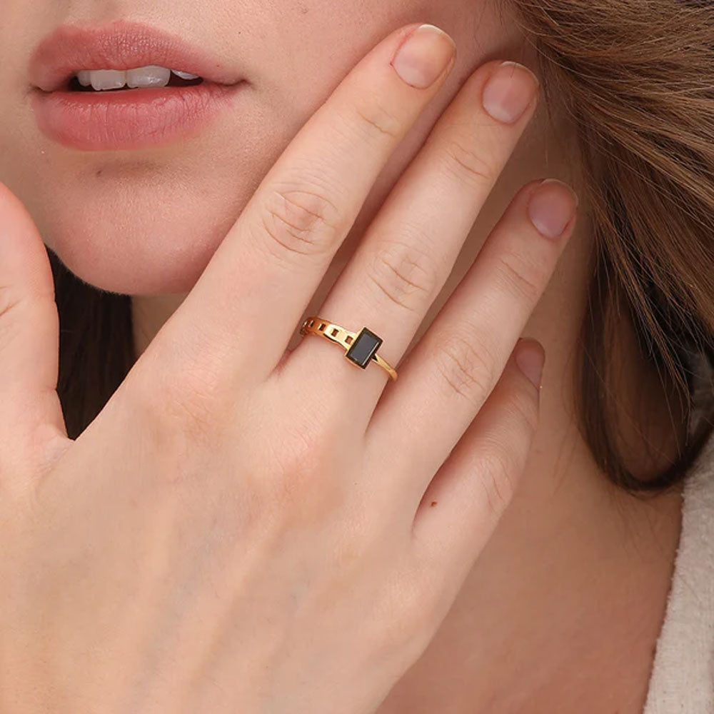 1 Gram Gold Forming White Stone with Diamond Gorgeous Design Ring - Style  A423 – Soni Fashion®