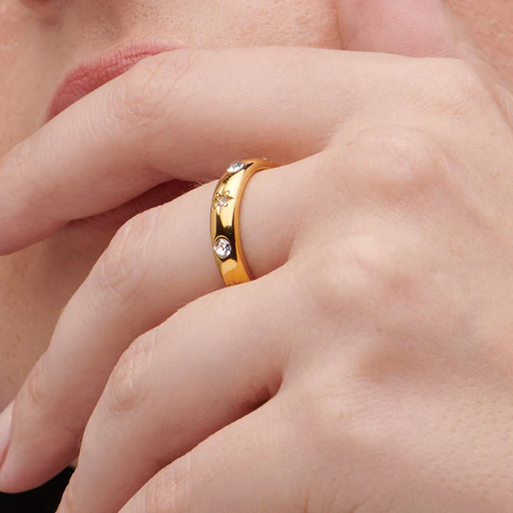 Illumination Ring | Gold Sun Boho Ring – Marrow Fine
