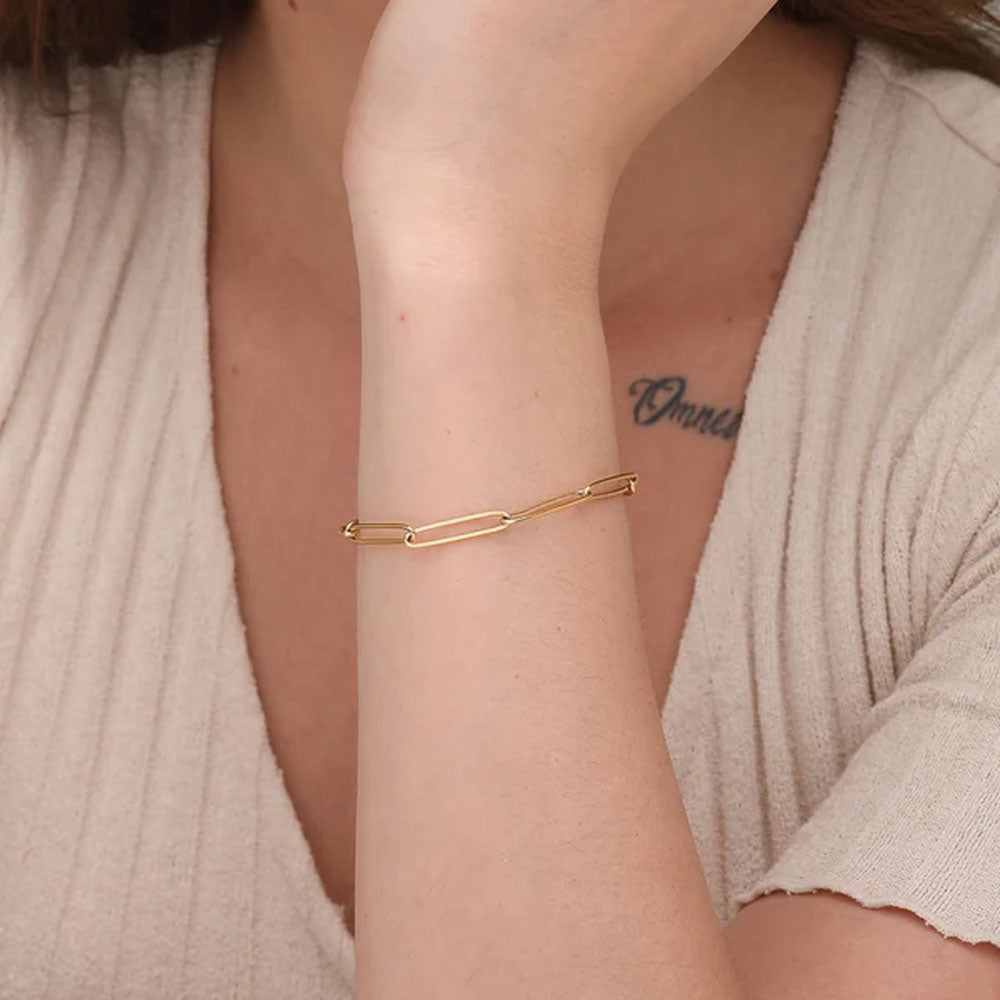 Elongated Chain Bracelet