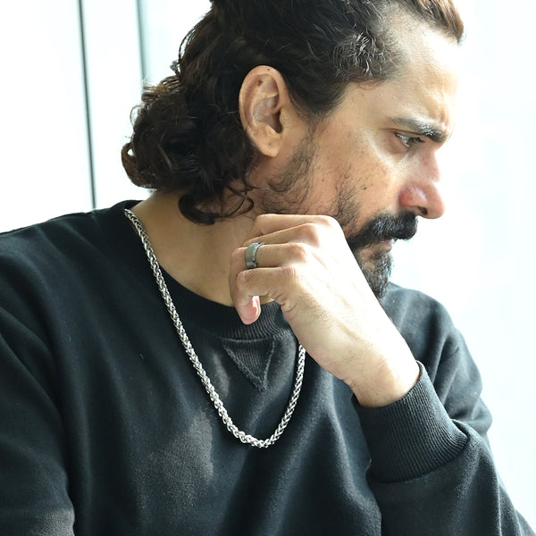 Wheat Chain | Rhodium Plated | 5 MM - Image 1