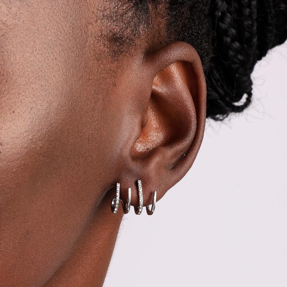 Diamonds Climber Stud Earrings